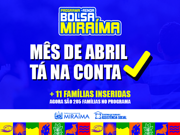 PAGAMENTO DE ABRIL JÁ ESTÁ NA CONTA